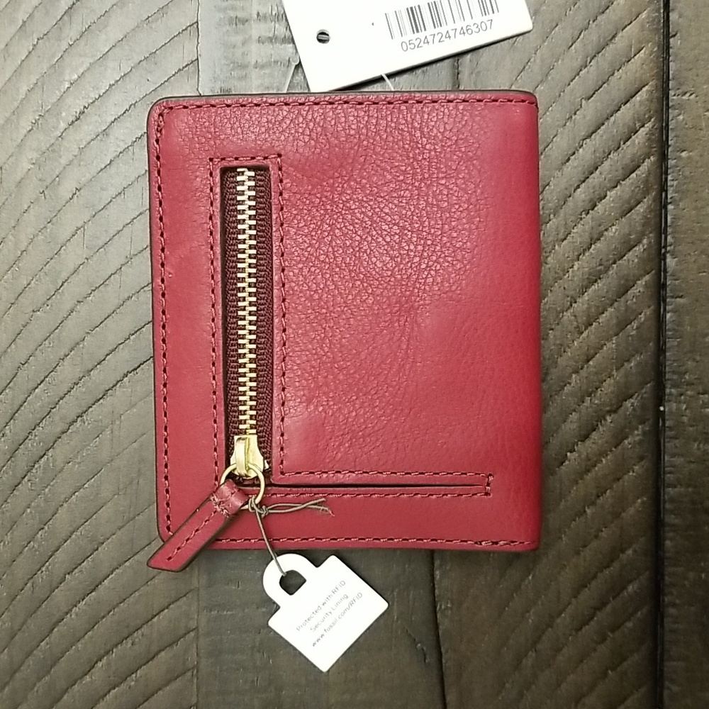 Fossil Emma Mini Wallet RFID Leather Multicolor Patchwork - Picture 3 of 15